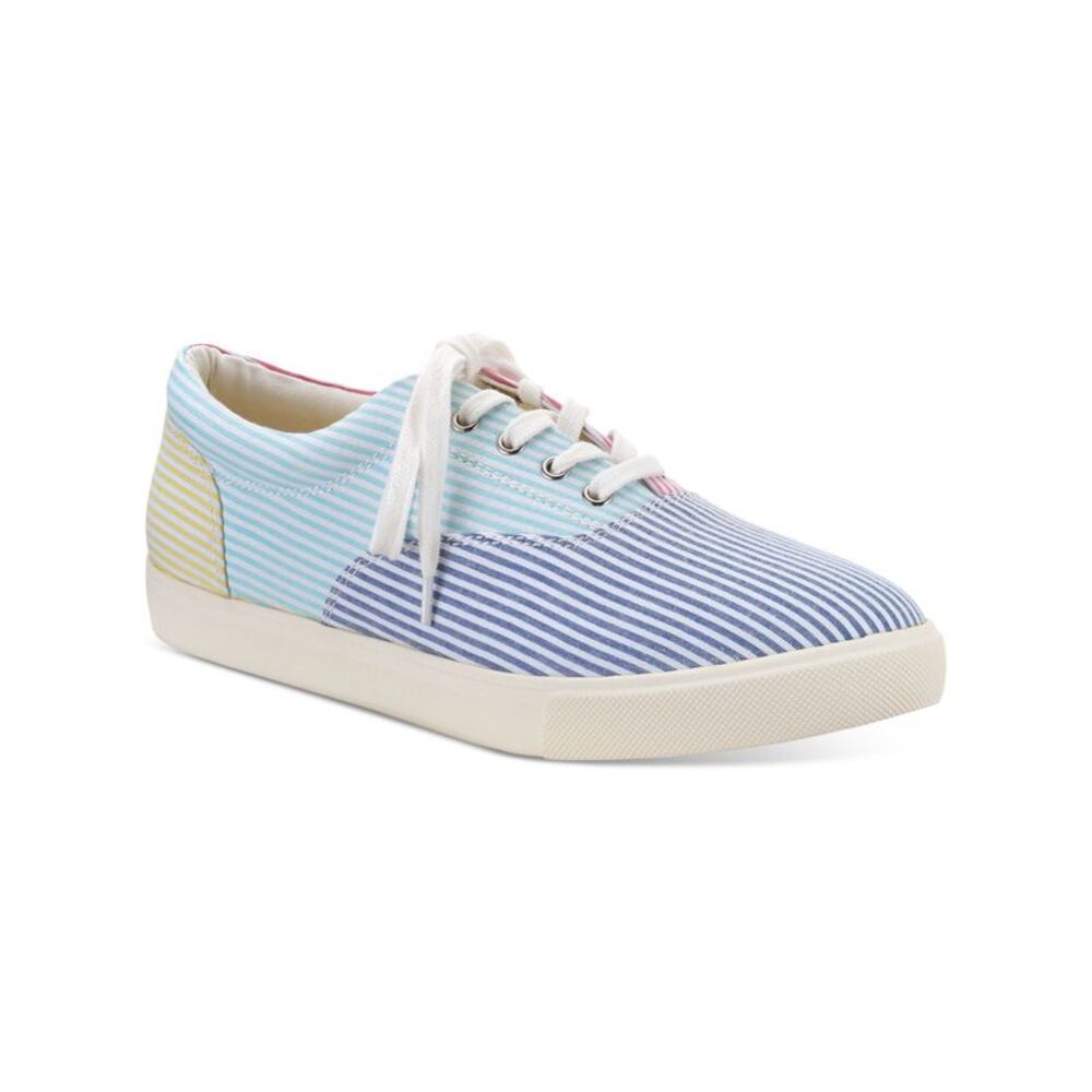 CLUBROOM Mens Blue Padded Lance Round Toe Platform Lace-Up Sneakers 10